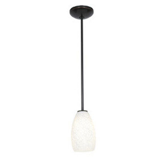 Champagne One Light Pendant in Oil Rubbed Bronze (18|28012-1R-ORB/WHST)