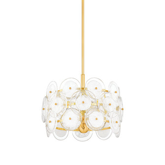 Zoella Three Light Pendant in Aged Brass (428|H810703-AGB)