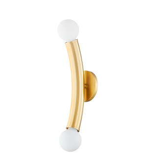 Allegra Two Light Wall Sconce in Aged Brass (428|H782102-AGB)