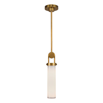 Wynwood One Light Pendant in Vintage Brass/Glossy Opal (452|PD355015VBGO)