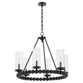 Lee Boulevard Six Light Chandelier in Matte Black (19|661-6-59)