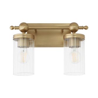 Lee Boulevard Two Light Vanity in Aged Brass (19|560-2-80)