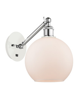 Ballston LED Wall Sconce in White Polished Chrome (405|317-1W-WPC-G121-8-LED)