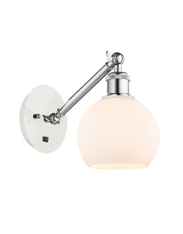 Ballston One Light Wall Sconce in White Polished Chrome (405|317-1W-WPC-G121-6)