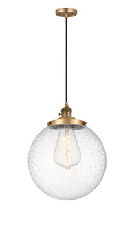 Franklin Restoration One Light Mini Pendant in Brushed Brass (405|201CSW-BB-G204-14)