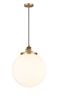 Franklin Restoration One Light Mini Pendant in Brushed Brass (405|201CSW-BB-G201-14)