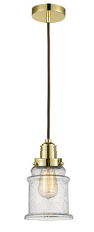 Winchester One Light Mini Pendant in Gold (405|100GD-10BR-2H-GD-G184)