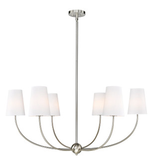 Shannon Six Light Chandelier in Brushed Nickel (224|3040-42BN)