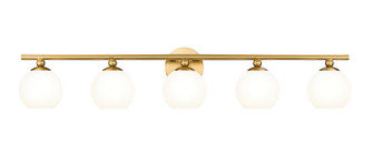 Neoma Five Light Vanity in Modern Gold (224|1100-5V-MGLD)