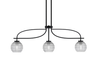 Cavella Three Light Island Pendant in Matte Black (200|3936-MB-5110)