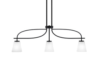 Cavella Three Light Island Pendant in Matte Black (200|3936-MB-460)