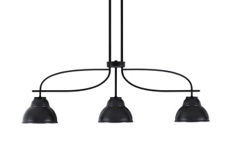 Cavella Three Light Island Pendant in Matte Black (200|3936-MB-427-MB)