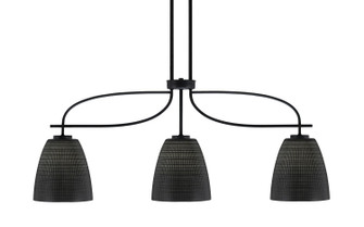 Cavella Three Light Island Pendant in Matte Black (200|3936-MB-4079)