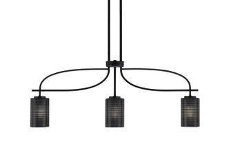 Cavella Three Light Island Pendant in Matte Black (200|3936-MB-4069)