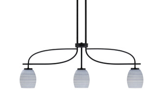 Cavella Three Light Island Pendant in Matte Black (200|3936-MB-4022)