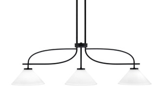 Cavella Three Light Island Pendant in Matte Black (200|3936-MB-314)