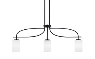 Cavella Three Light Island Pendant in Matte Black (200|3936-MB-310)