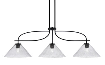 Cavella Three Light Island Pendant in Matte Black (200|3936-MB-2122)