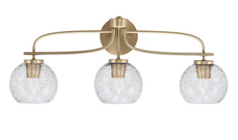 Cavella Three Light Bath Bar in New Age Brass (200|3913-NAB-4102)