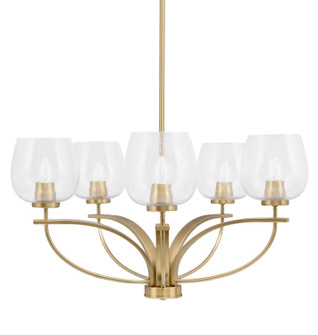 Cavella Five Light Chandelier in New Age Brass (200|3905-NAB-4810)