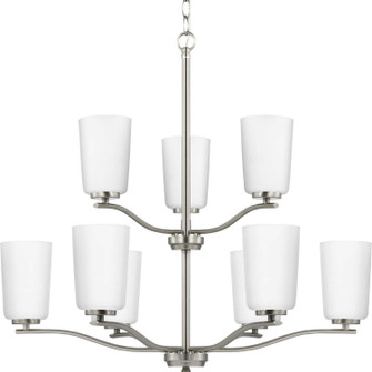 Adley Nine Light Chandelier in Brushed Nickel (54|P400351-009)