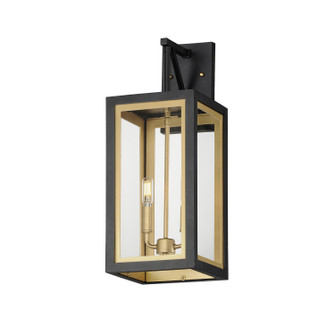 Neoclass Two Light Outdoor Wall Sconce in Black / Gold (16|30055CLBKGLD)