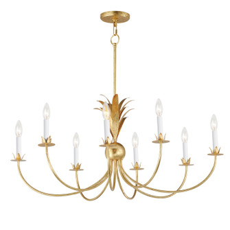 Paloma Eight Light Chandelier in Gold Leaf (16|2888GL)