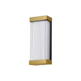 Acropolis LED Outdoor Wall Sconce in Natural Aged Brass (86|E30230-122NAB)