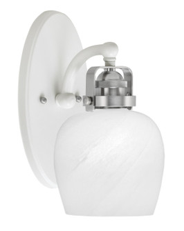 Easton One Light Wall Sconce in White & Brushed Nickel (200|1931-WHBN-4811)