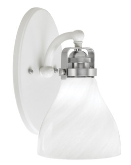 Easton One Light Wall Sconce in White & Brushed Nickel (200|1931-WHBN-4761)