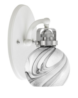 Easton One Light Wall Sconce in White & Brushed Nickel (200|1931-WHBN-4109)
