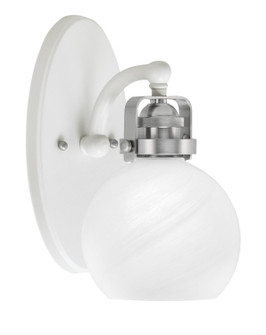 Easton One Light Wall Sconce in White & Brushed Nickel (200|1931-WHBN-4101)