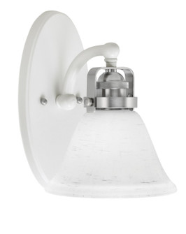Easton One Light Wall Sconce in White & Brushed Nickel (200|1931-WHBN-311)