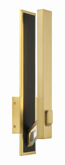 Sauvity LED Wall Sconce in Coal & Soft Brass (42|P1921-726-L)