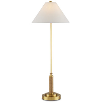 Ippolito One Light Table Lamp in Antique Brass/Natural (142|6000-0874)