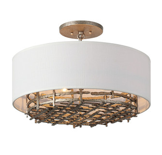 Cameo Four Light Convertible Semi-Flush or Pendant in Campagne Luxe (51|6-1067-4-10)