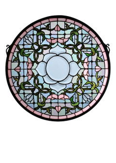 Tulip Bevel Medallion Window in Zair Bevel Pink (57|99019)