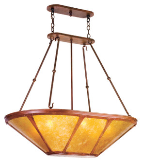 Sutter Six Light Inverted Pendant in Rust (57|98383)