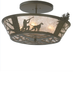 Quail Hunter Four Light Flushmount in Timeless Bronze (57|81915)