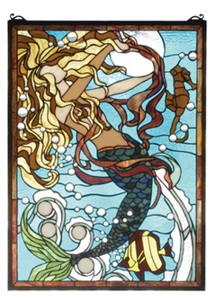 Mermaid Of The Sea Window in Blue Blue/Green Lt Peach Hablue (57|78086)