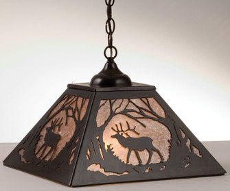 Elk At Dawn Two Light Pendant in Timeless Bronze (57|73915)