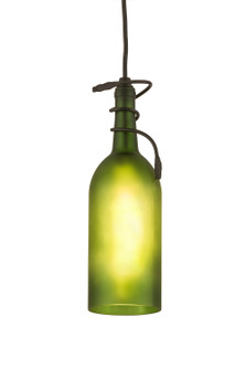 Tuscan Vineyard One Light Mini Pendant in Black Metal (57|71191)