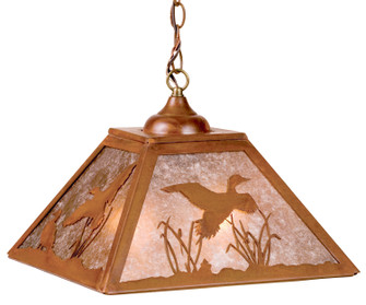 Ducks In Flight Two Light Pendant in Rust (57|70184)