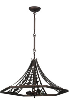 Wildgen Three Light Inverted Pendant Hardware in Mahogany Bronze (57|69277)