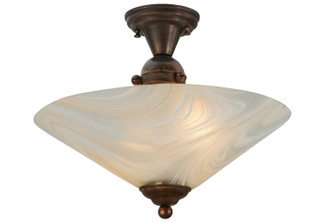 Deco Ball Two Light Semi-Flushmount in Vintage Copper (57|68692)