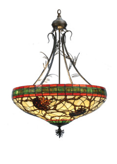 Pinecone Four Light Inverted Pendant in Antique Copper (57|68068)