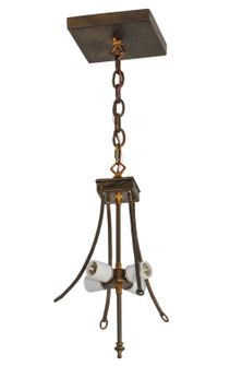 Antique Four Light Inverted Pendant Hardware in Antique Copper (57|68058)