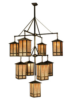 Church Street Nine Light Chandelier in Craftsman Brown (57|67329)