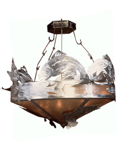Catch Of The Day 12 Light Inverted Pendant in Steel (57|66539)