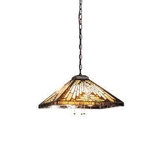 Nuevo Mission Three Light Pendant in Mahogany Bronze (57|66229)